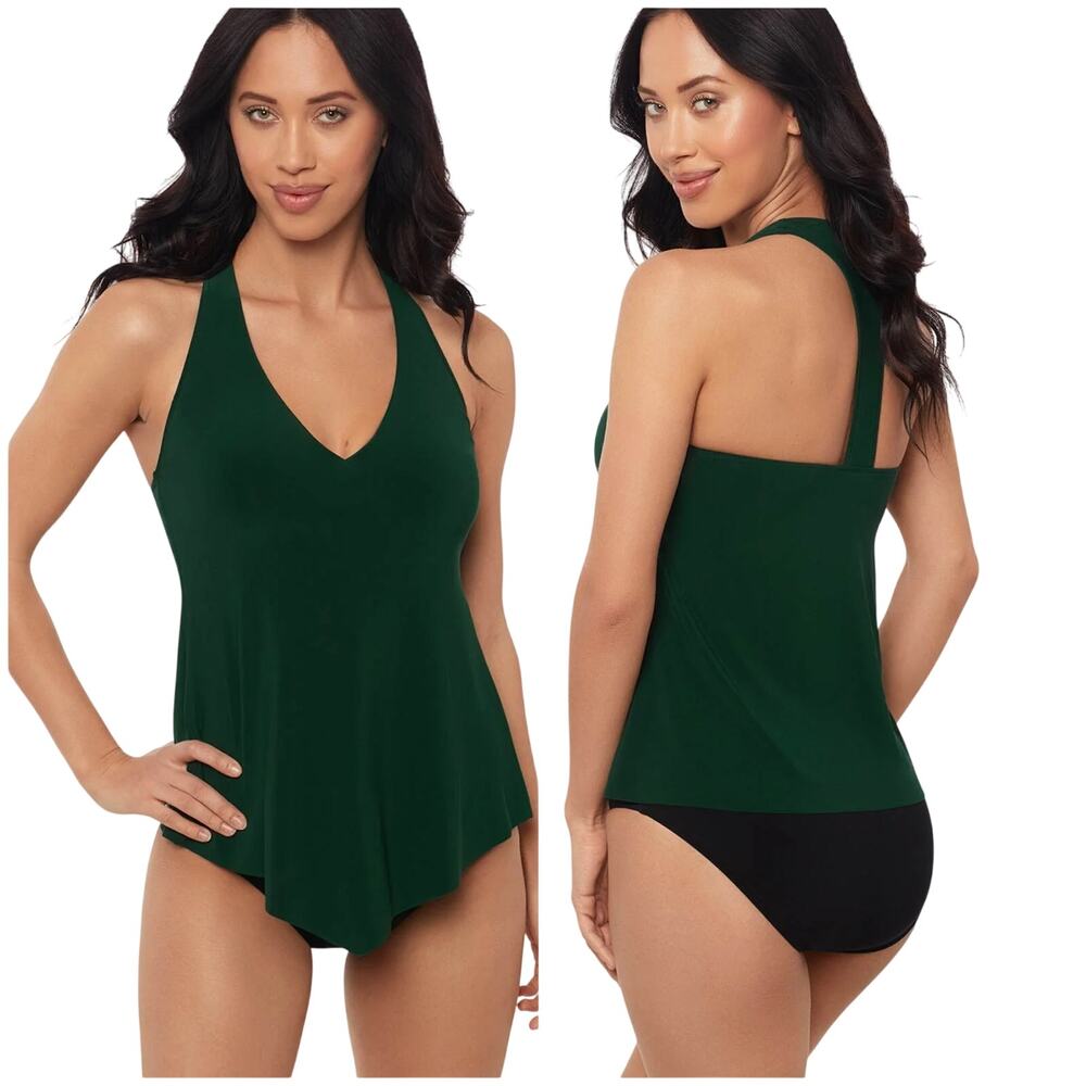 Magicsuit NWT Taylor Underwire Tankini Top Swimsuit Size 8 Rosemary Green